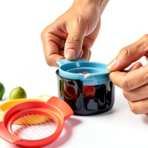Egg Slicer VESUTTIY 3-in-1 Stainless Wire for Eggs & Fruit-0