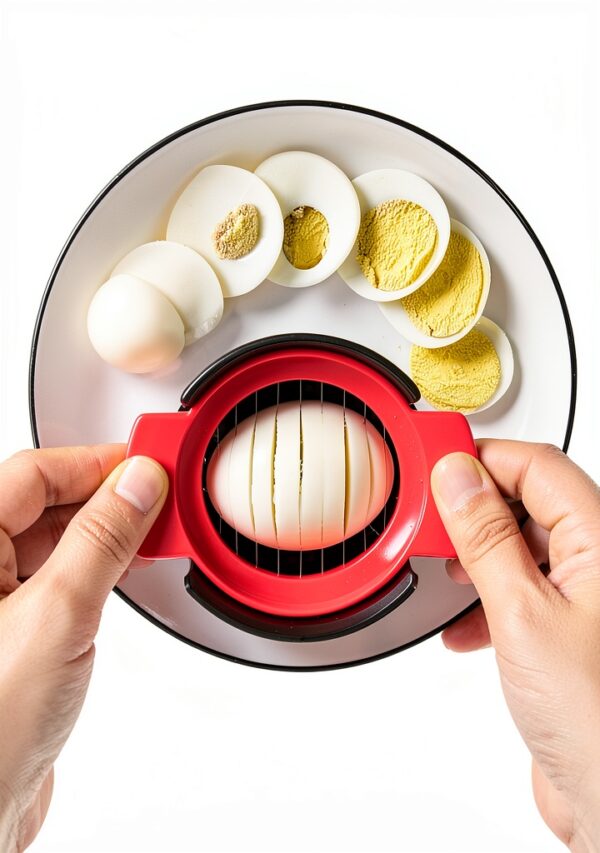 Egg Slicer VESUTTIY 3-in-1 Stainless Wire for Eggs & Fruit-2