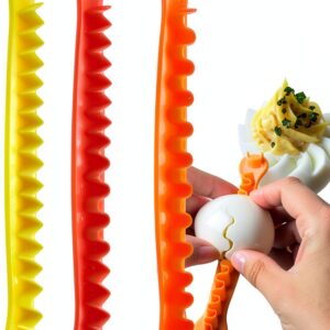 Egg Cutter 4 Pack Fancy Multi Functional Shaper Arvintas Yellow-0
