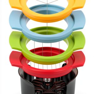 Egg Slicer 4-in-1 Hobychild Stainless Steel Compact Colorful-0