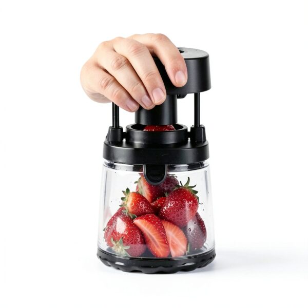 Fruit Slicer Cup Hendiy Stainless Steel Egg Slicer Black 129-Slicer-3