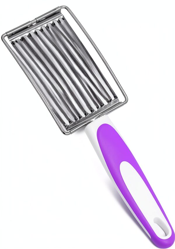 Luncheon Meat Cutter Tomotato Stainless Steel Slicer with TPR Handle-0