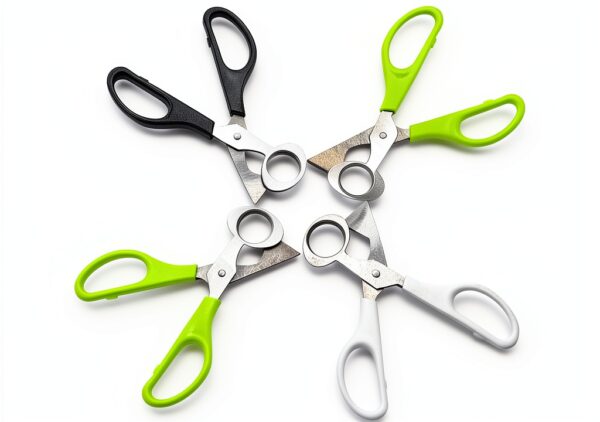 Quail Egg Cutter Scissors 12 pcs Steel XINMEIWEN Black/White/Grass-3