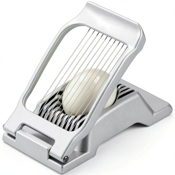 Aluminum Alloy Egg Slicer Multi Function QDQ0001 Silver Portable-2