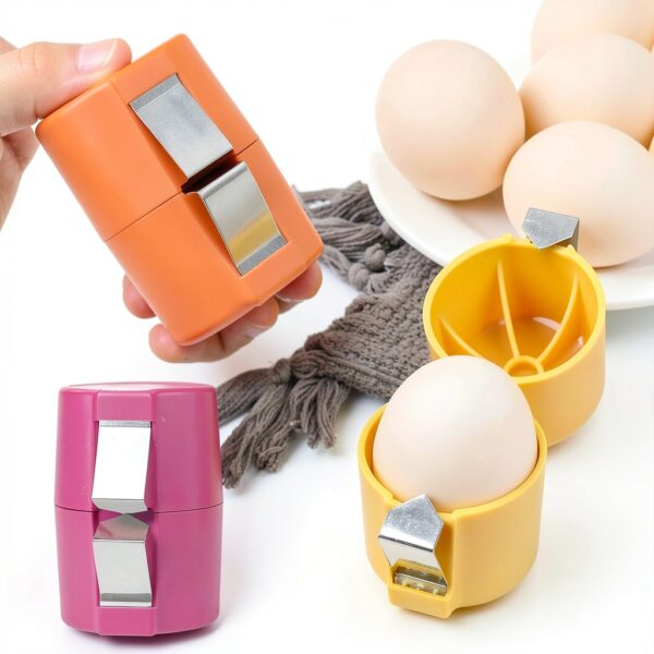 Precision Eggshell Opener YOURALL Egg Slicer Steel Soft&Hard Boiled-3