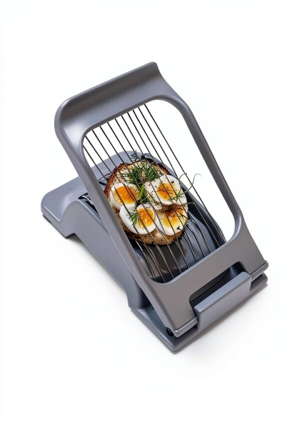 Egg Slicer Annie and Mia Design Steel Aluminum Duty Silver-2
