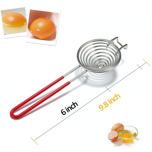 Egg Separator Ytuomzi Stainless Steel Kitchen Tool Easy Clean Design-6