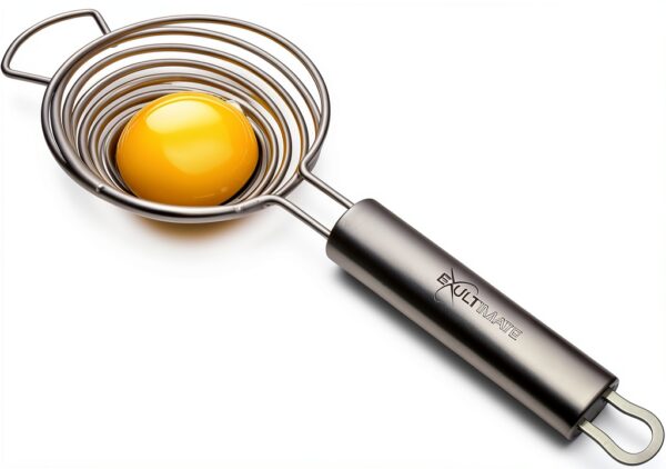 Stainless Steel Egg Separator by Exultimate Long Handled No‑Drip-0