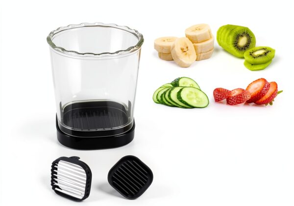 Strawberry Slicer Hendiy 8 Blade ABS Cup Black 1 Pack-6