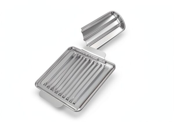 Luncheon Meat Slicer, 304 Stainless Steel Cutter for SPAM, 10 Slices，Solid and Durable-3