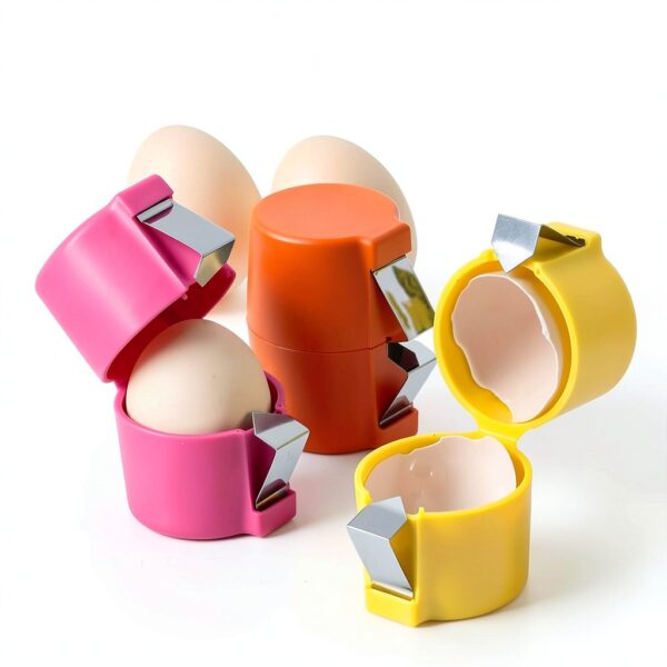 Precision Eggshell Opener YOURALL Egg Slicer Steel Soft&Hard Boiled-5