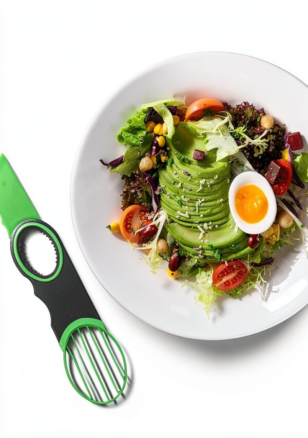 Egg Slicer Avocado 3 in 1 by Ebecuoa Stainless Steel Green PVAVO1-7