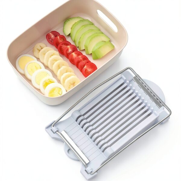 Egg slicer FENGCHEN 10-Wire Stainless Steel Multipurpose Kitchen Tool-5