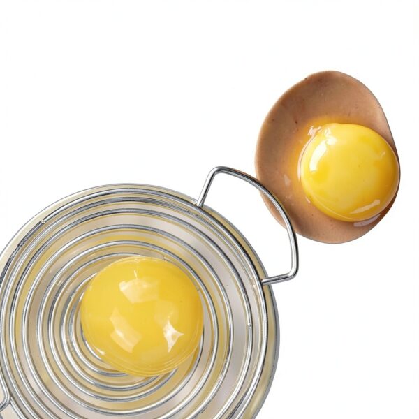 Stainless Steel Egg Separator by Exultimate Long Handled No‑Drip-4