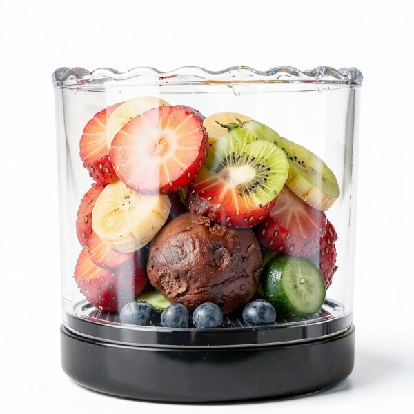 Strawberry Slicer Hendiy 8 Blade ABS Cup Black 1 Pack-1