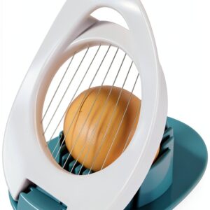 Egg Slicer & Dicer for Hard Boiled Eggs - Heavy Duty Cutter Dicer with Stainless Steel Wire, Cuts Strawberries, Kiwis & Soft Fruits Effortlessly - Easy-Clean Kitchen-0