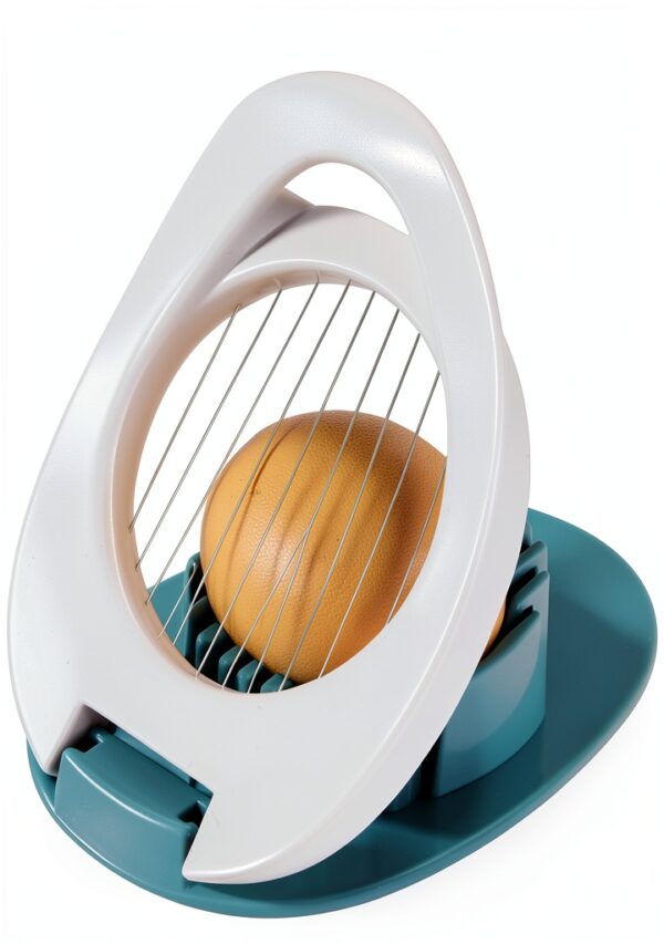 Egg Slicer & Dicer for Hard Boiled Eggs - Heavy Duty Cutter Dicer with Stainless Steel Wire, Cuts Strawberries, Kiwis & Soft Fruits Effortlessly - Easy-Clean Kitchen-0
